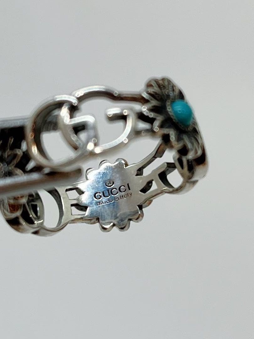グッチ GUCCI ダブルG マザーオブパール リング 指輪 中古