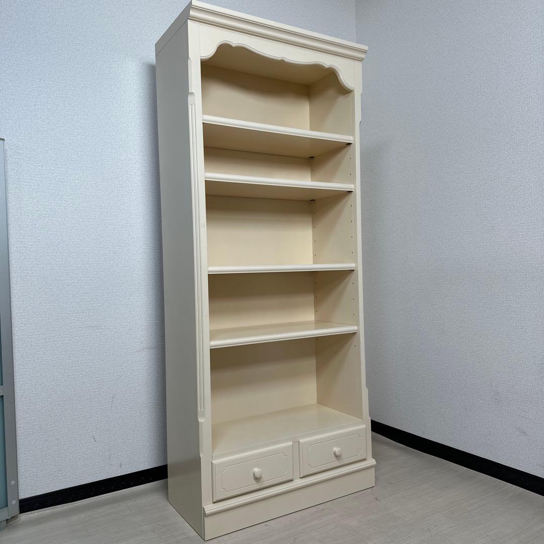 カリモク オープンシェルフ ブックシェルフ 飾り棚 書棚 本棚 姫系 i1※