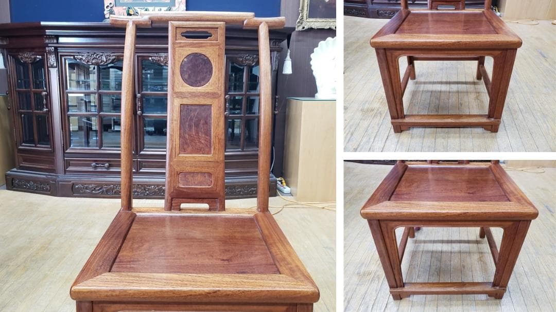 晴香中古雑貨店　　D36　唐木家具　肘掛け椅子