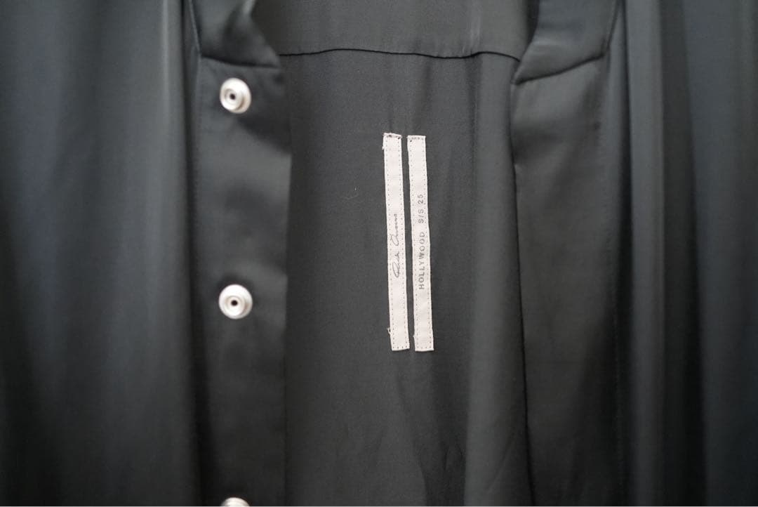 Rick Owens 25SS OVERSIZED FAUN SHIRT 黒