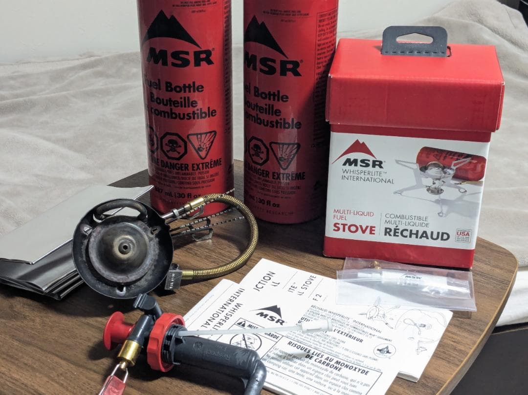 MSR ウィスパーライトInternational＋Fuel Bottle2本