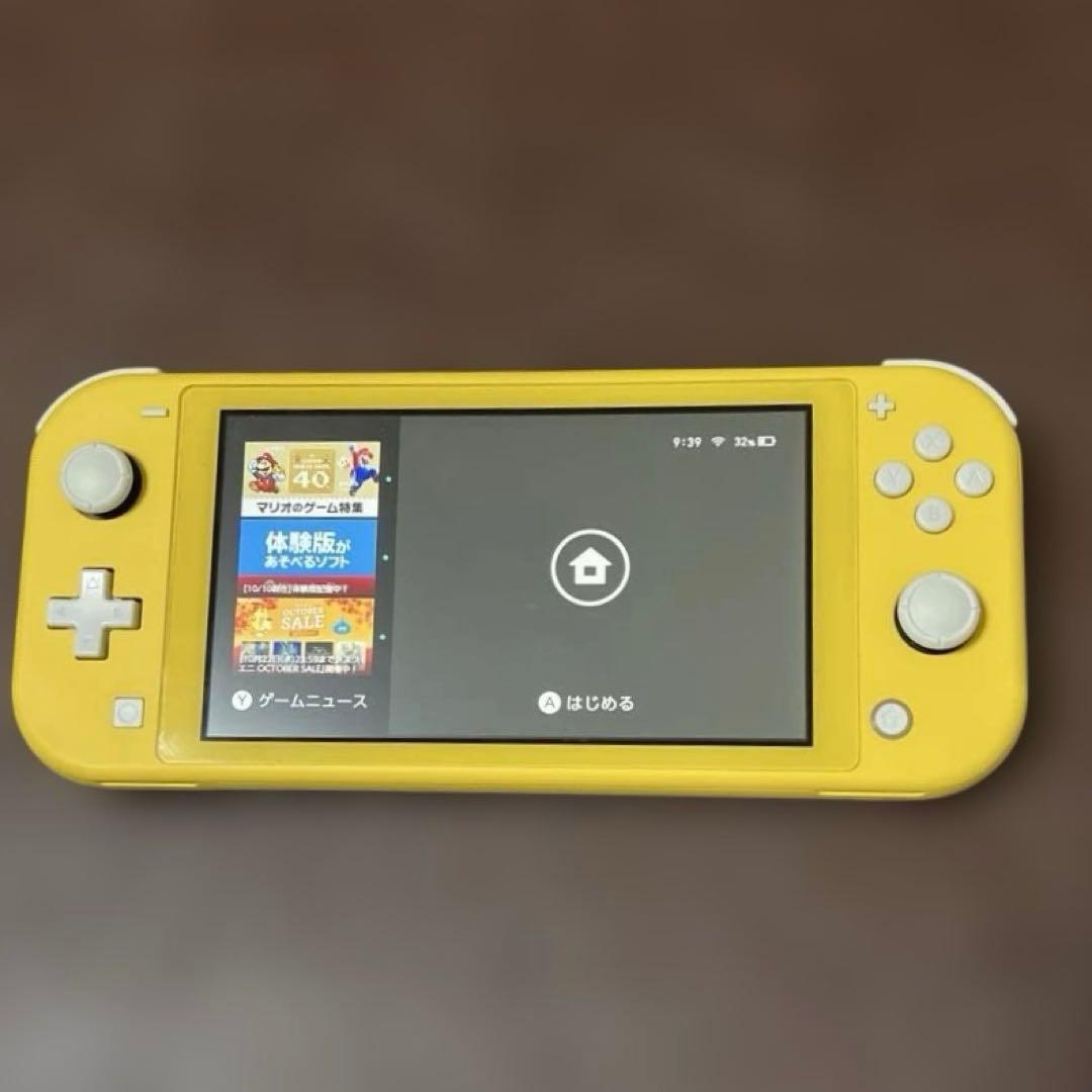 Nintendo Switch Lite イエロー　モンハンライズ　箱ケース付き