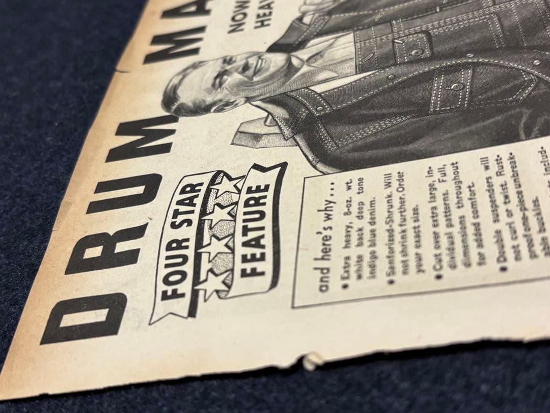 USA VINTAGE SEARS DRUM MAJOR 1937年 本物広告