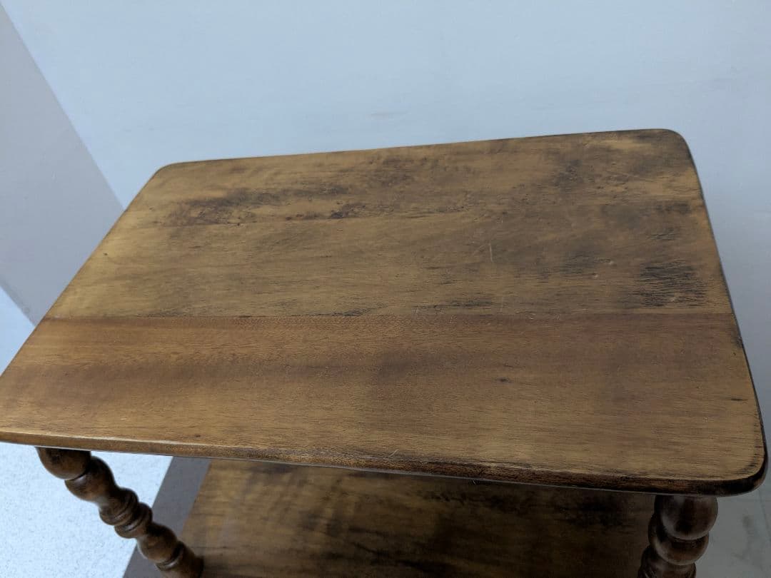 木製 アンティークテイスト 3段シェルフ ラック フレンチ クラシカル レトロ