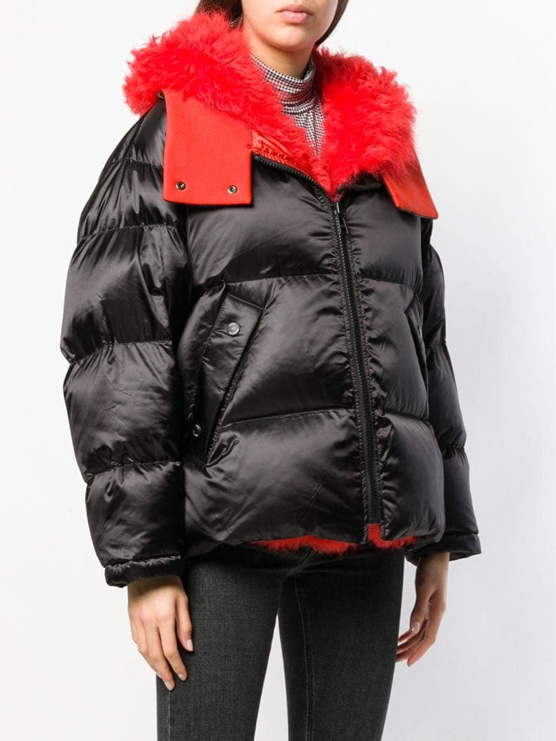 1/18迄セールYVES SALOMON/イヴ サロモンファー付きダウン新品同様