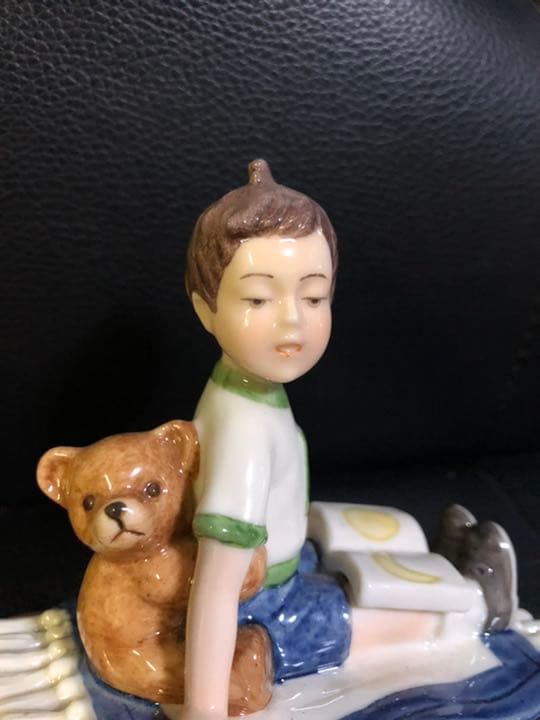 ロイヤルコペンハーゲン　2001 frederik 熊と少年の図　印