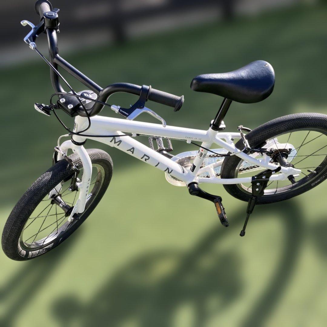 MARIN 自転車　18型　マットホワイト　キッズ自転車　アサヒ　ホワイト　白