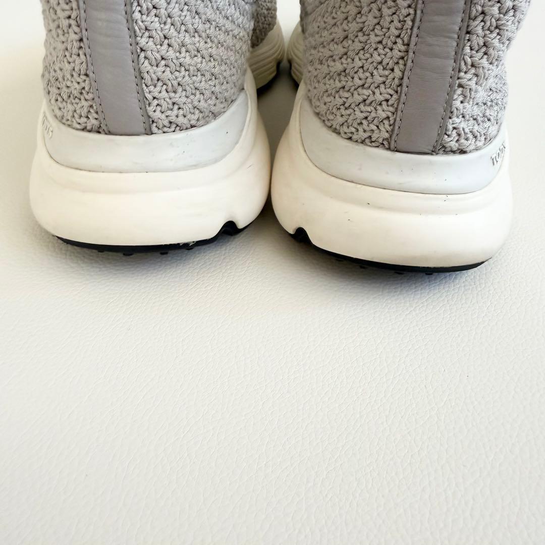 【トッズ】ケイトニットスニーカー 37.5 人気モデル スリッポン 楽チン