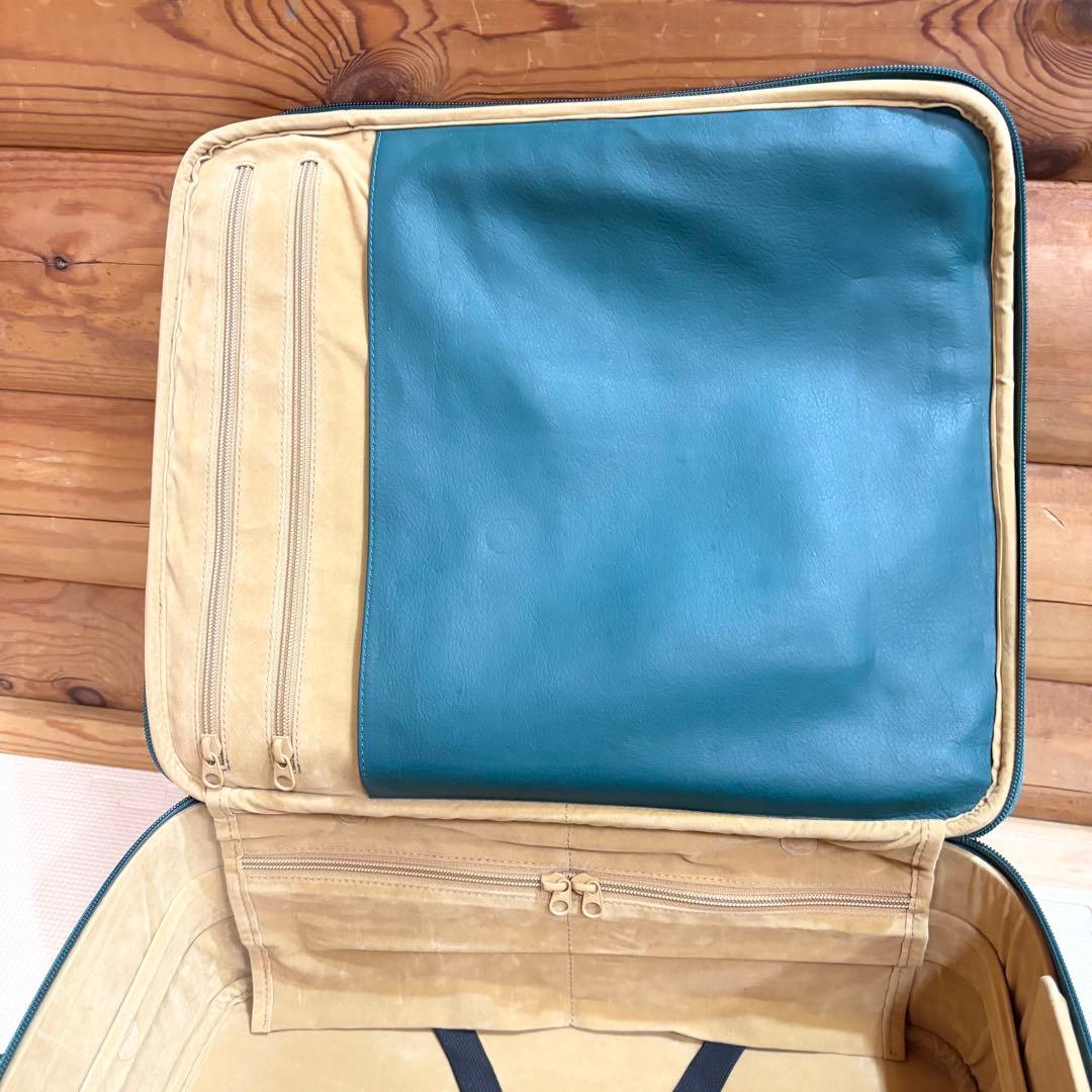 【希少】オーストリッチ キャリーケース グリーン JRA認定タグ付き 本革