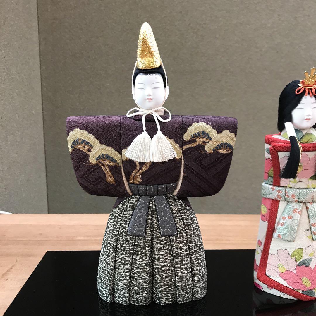 ちりめん　木目込み雛人形