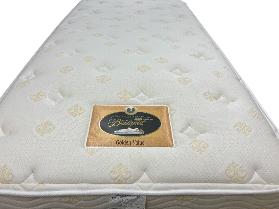 中古品【① シモンズ ゴールデンバリュー シングルマットレス】暑さ250mm