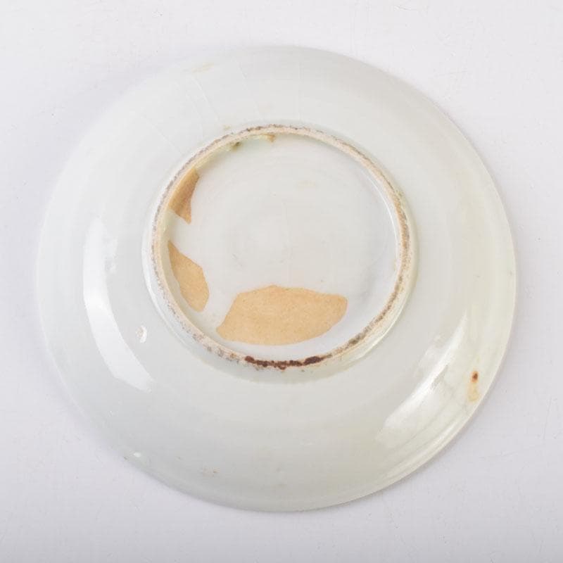 中国　赤絵　花鳥神獣文　小皿　四客　C　9087