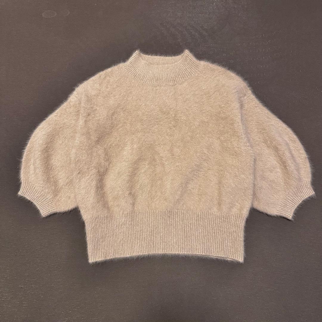 極美品✨UNITED ARROWSフォックスカシミヤ ハーフスリーブ ニット