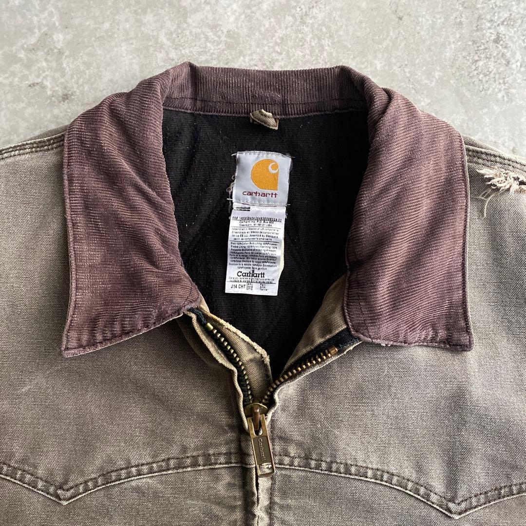 レアカラー 鬼フェード カーハート サンタフェジャケット 2XL チェスナット