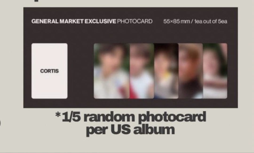 cortis コルティス アメリカ限定 封入トレカ3枚入り KPOPNARA限定