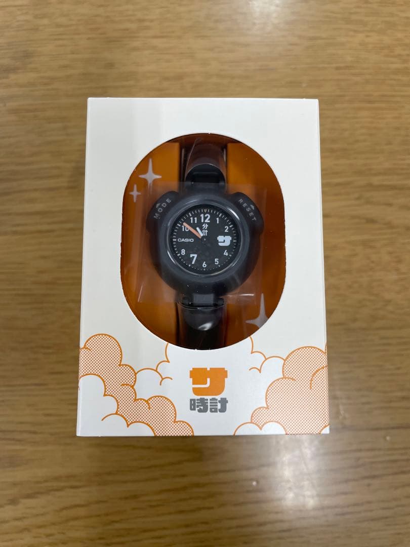 サウナ時計　サ時計　CASIO ブラック　SAN-100H-1BJR