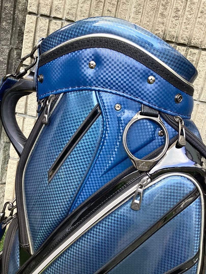 戦*ン様 adidas アディダス市松模様キャディバッグ