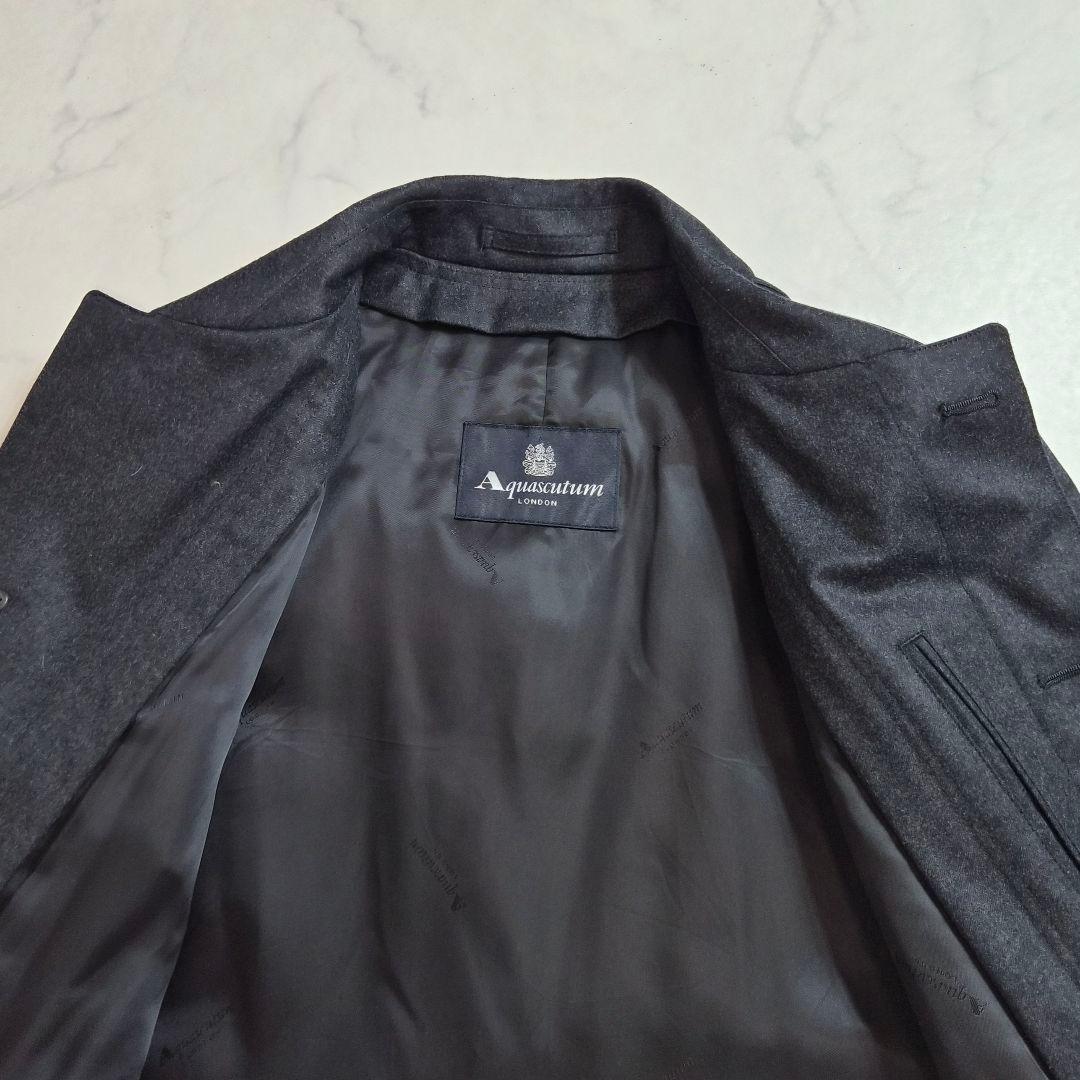 【美品 24AW 】アクアスキュータム ダウン ライナー ステンカラーコート38