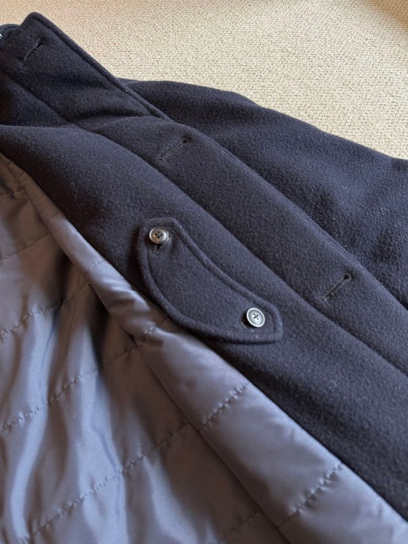 ORCIVAL ウール ステンカラーコート サイズ5 ネイビー オーシバル