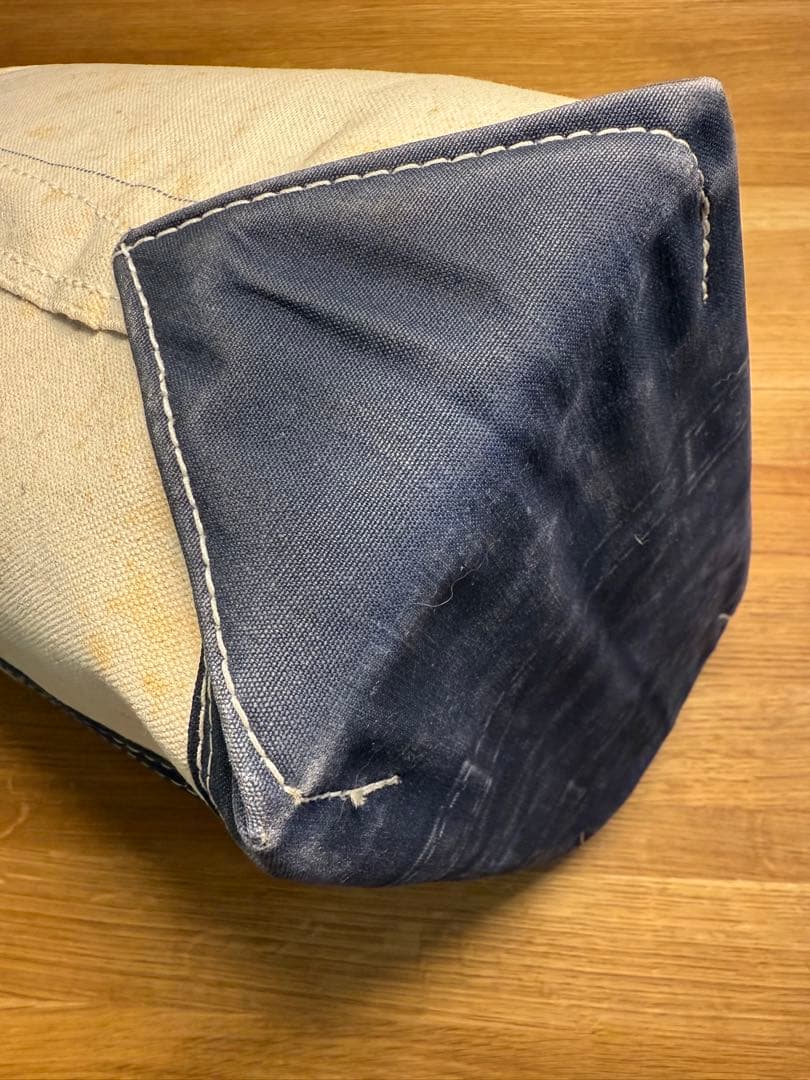 ①人気Navy！70-80sガイド１本ギザタグ エルエルビーントートバッグ