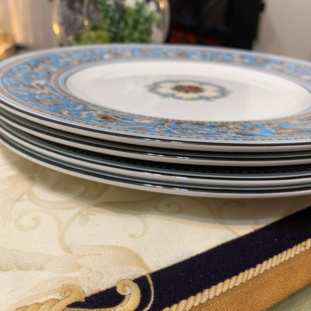 未使用　ウェッジウッド フロレンティーン　ターコイズ　27cmディナープレート