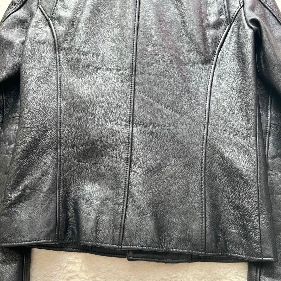 【美品】SHELLAC/シェラック/ダブルライダース/レザージャケット 46