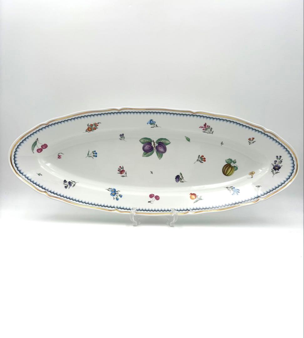 【希少】リチャードジノリ　イタリアンフルーツ 58cm 特大オーバルプレート