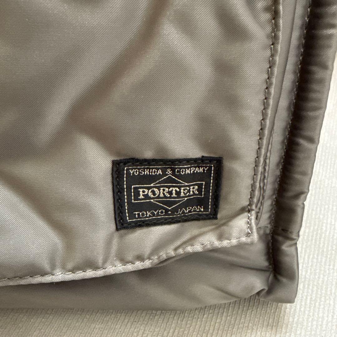 ★超美品★ ポーター PXタンカー 2WAY トートバッグ シルバーグレー L