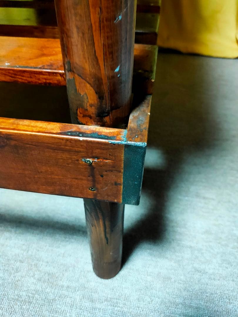 北欧家具 木製 アンティーク 大型作業台 テーブル 書斎デスク 収納 店什器展示