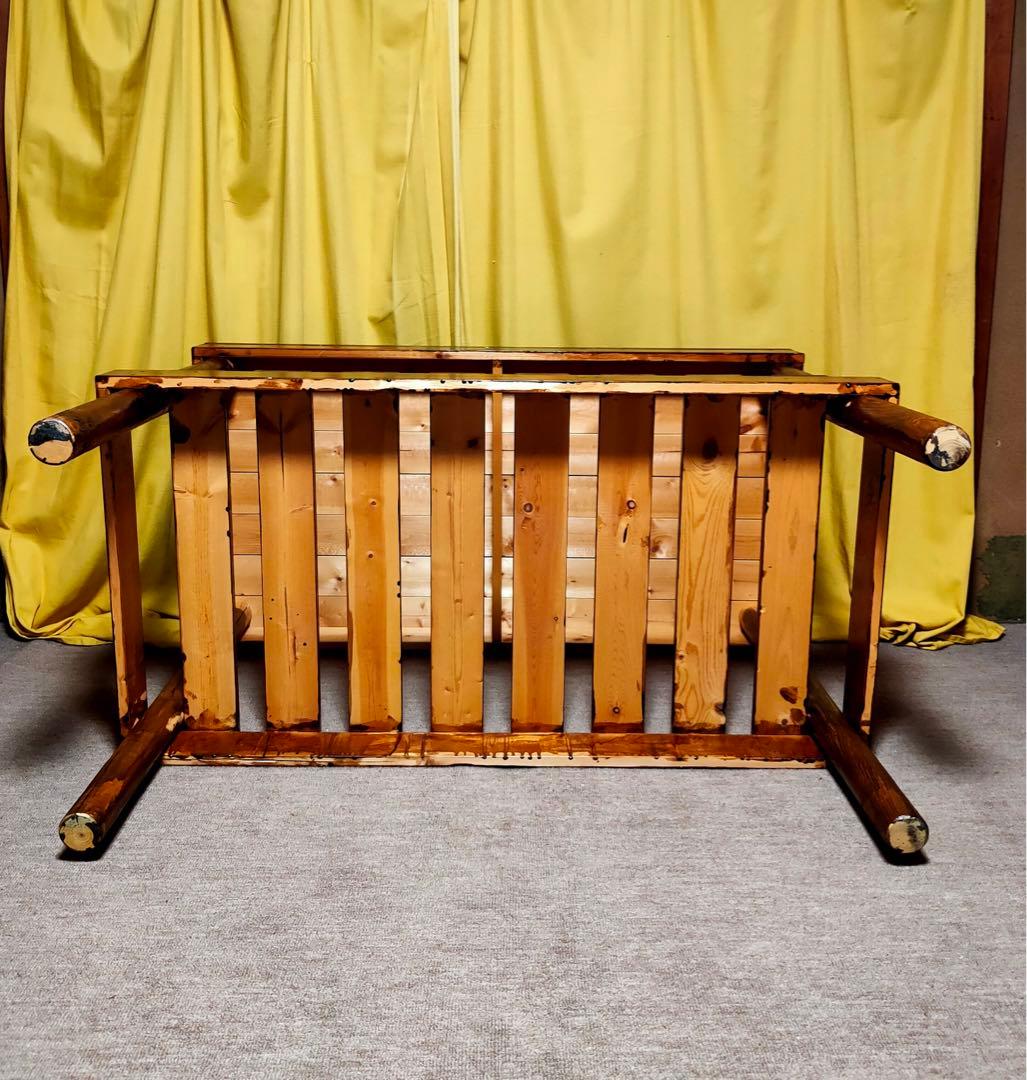 北欧家具 木製 アンティーク 大型作業台 テーブル 書斎デスク 収納 店什器展示