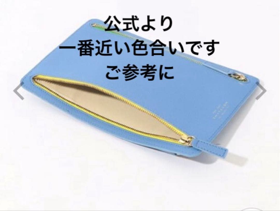 SMYTHON ✨パナマ　ジップカレンシーケース✨ライトブルー
