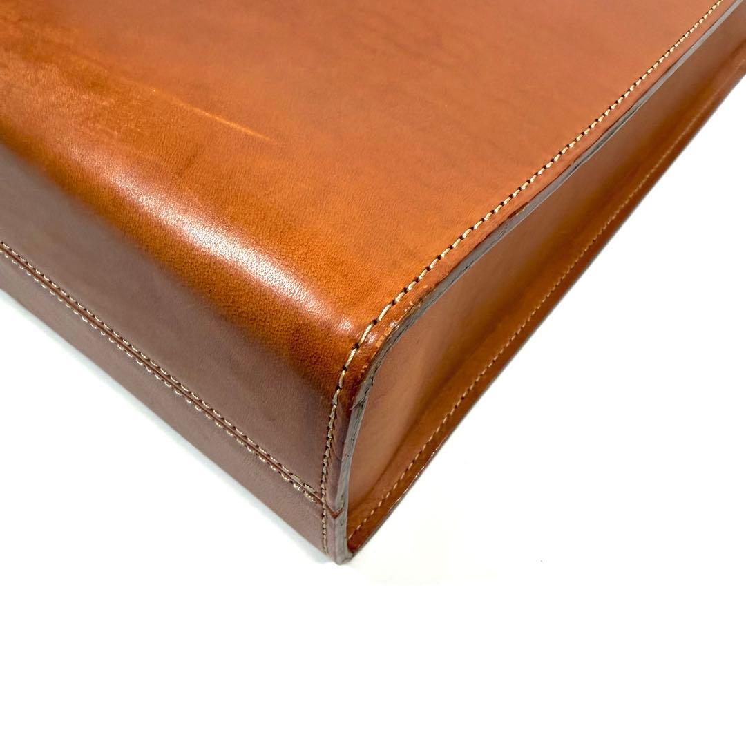 【美品】土屋鞄　トートバッグ　NATURA ナチューラ　ヌメ革　キャメル