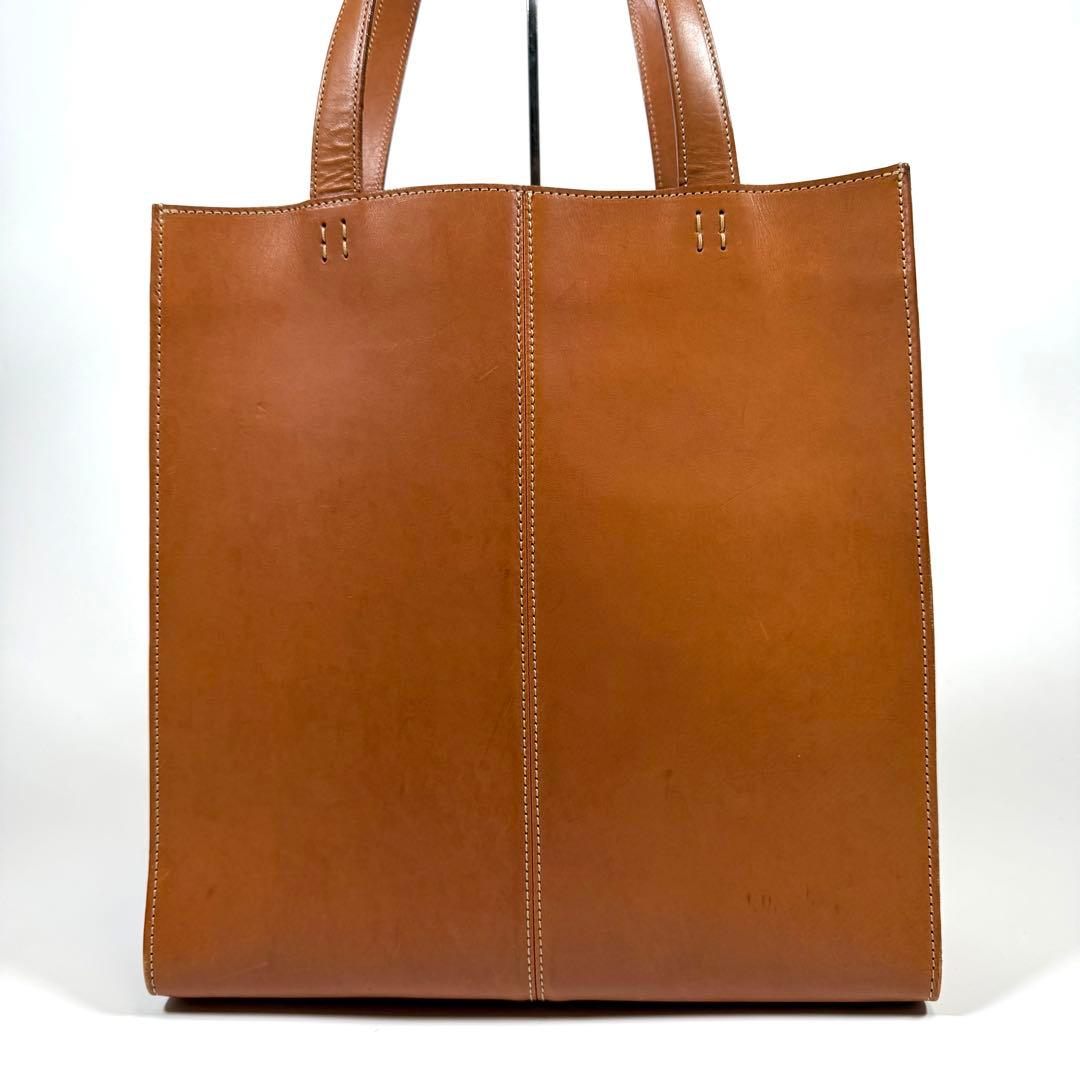【美品】土屋鞄　トートバッグ　NATURA ナチューラ　ヌメ革　キャメル