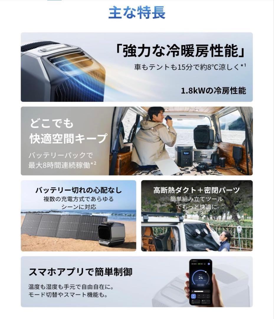 EcoFlow WAVE3 　窓シート　XT150ケーブル(5m)