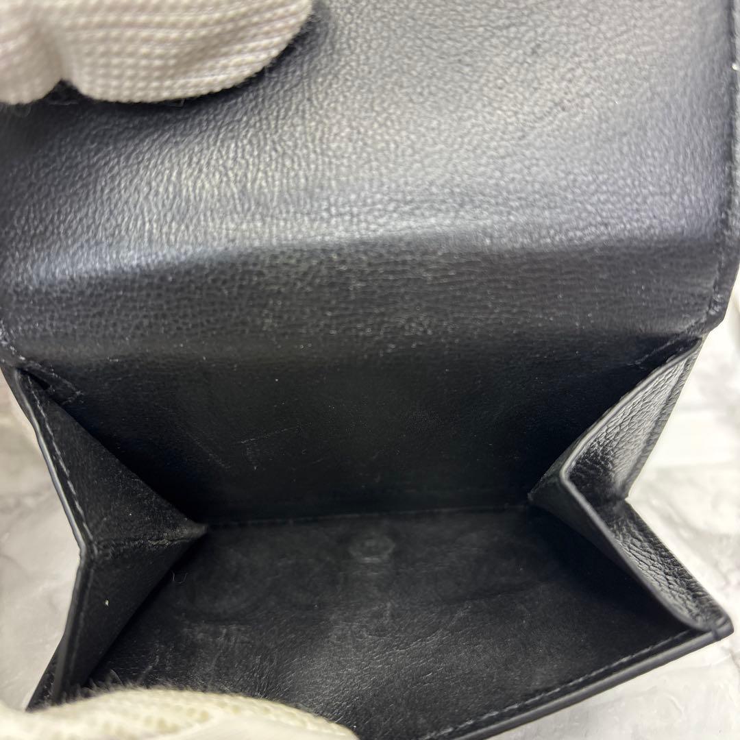 バレンシアガ　三つ折り財布　コンパクト　ブラック