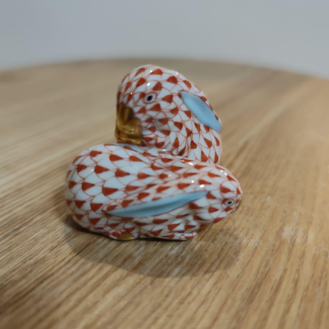 HEREND 陶磁製 うさぎのフィギュリン（置物）