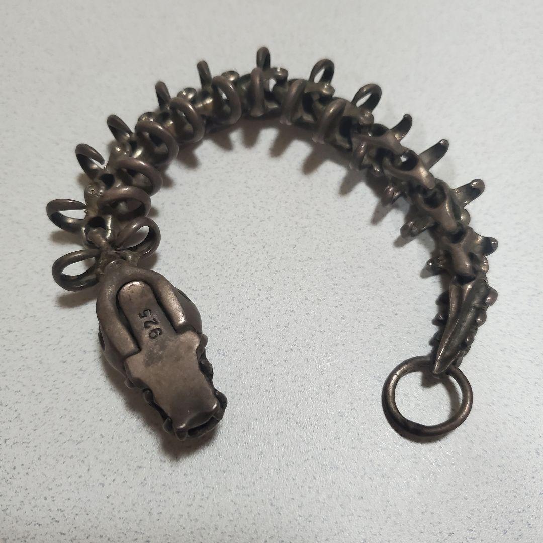 925シルバー ブレスレット スカル モチーフ