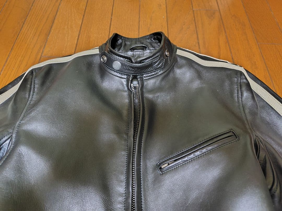 T*N様 【最終出品！】２ライン シングルライダース Msize 脱着インナーラ