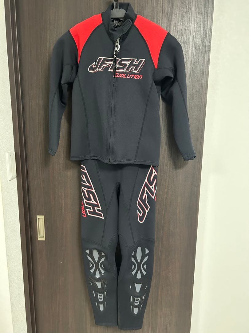 JFISH ウェットスーツ MLBサイズ 黒/赤