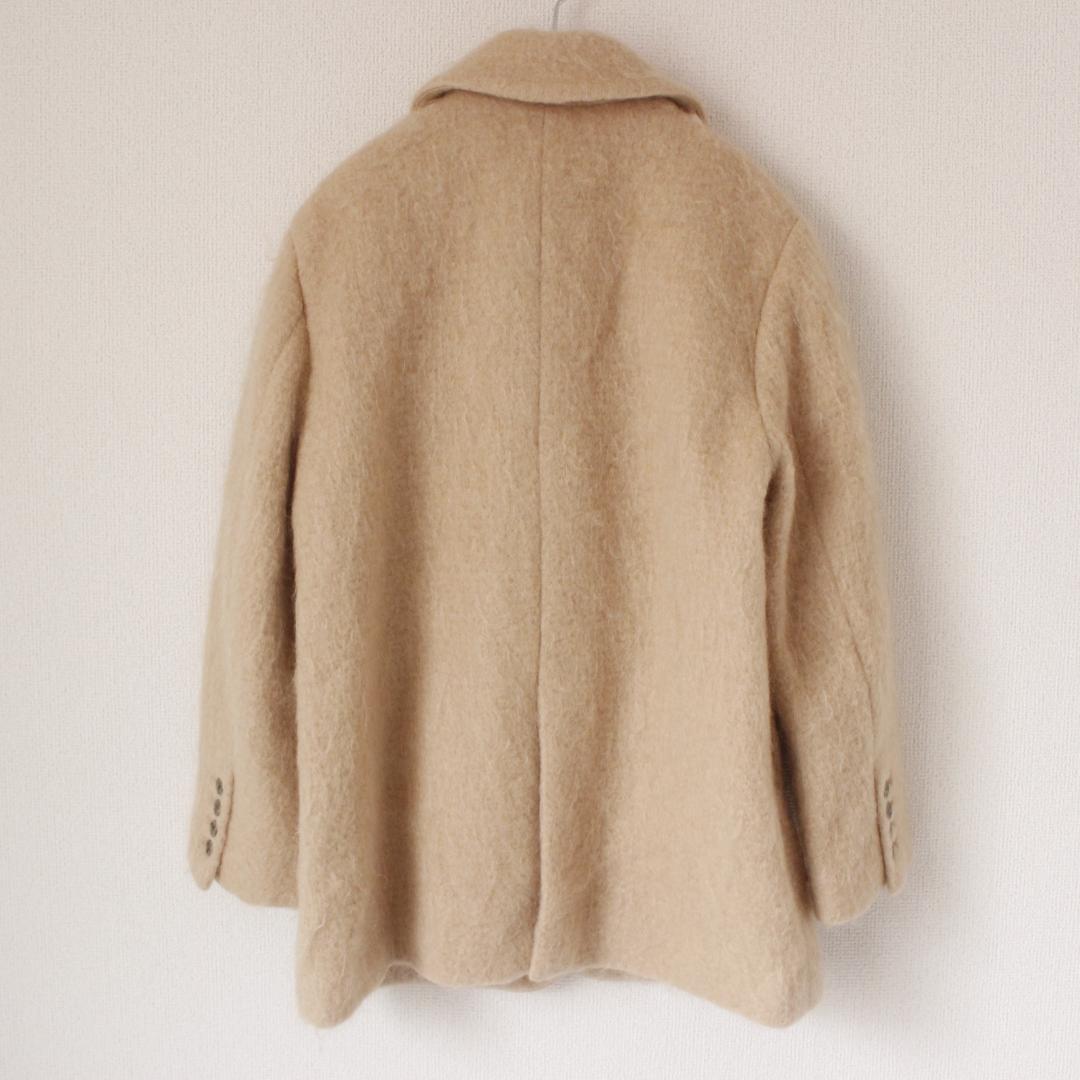 SLOBE IENA シャギージャケットコート F モヘヤ ベージュ 23AW