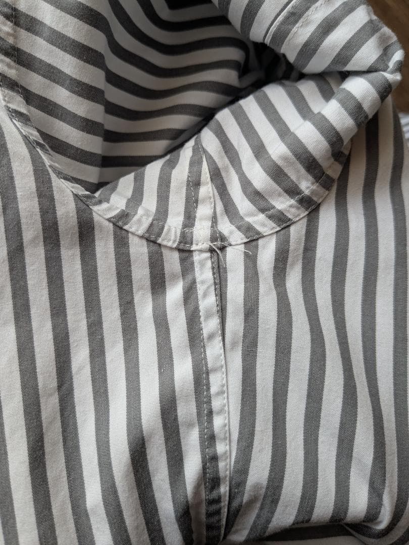 アンダーカバー 1999SS グレー ストライプシャツ 灰色 RELIEF期