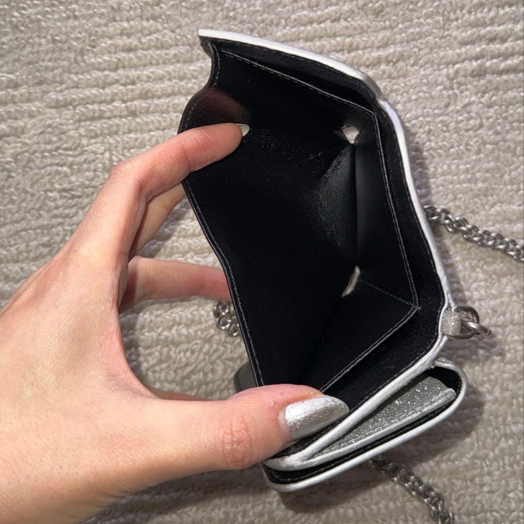 【BALENCIAGA】 三つ折り 財布 バッグ チェーン ウォレット