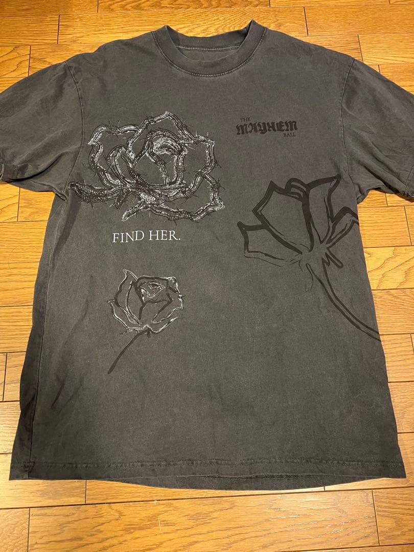 新品　lady gagaツアーグッズ　「Roses SS TEE」XL