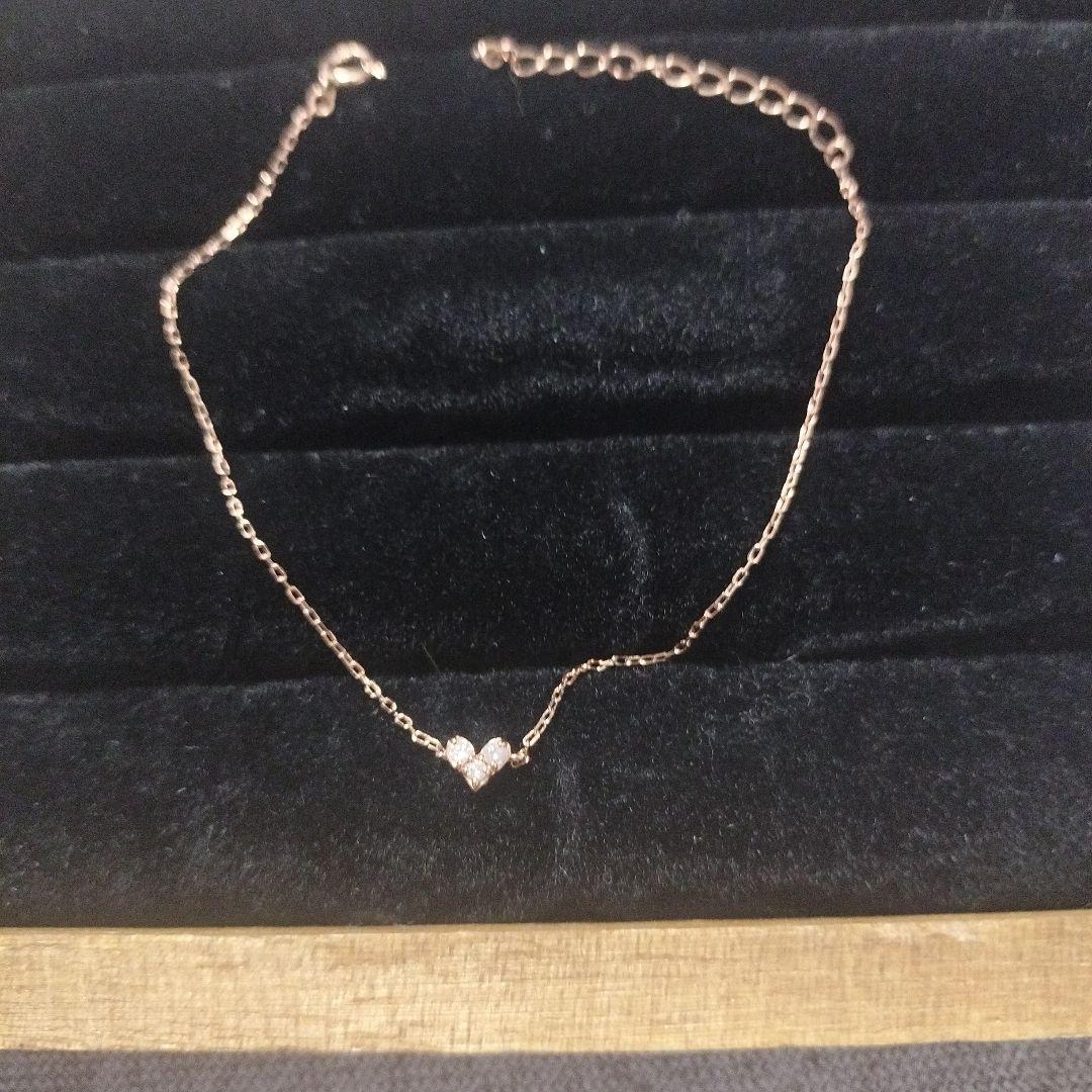 最終価格です。k10 サマンサティアラ ハートモチーフブレスレット 0.05ct