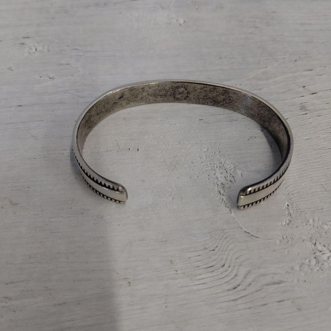 Navajo Bruce Morgan チゼルワーク バングル 14K