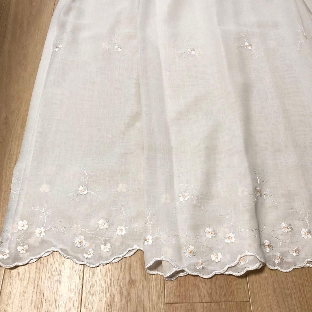 saya様ご確認用 レースカーテン 花柄刺繍 100×125㎝ 2枚組