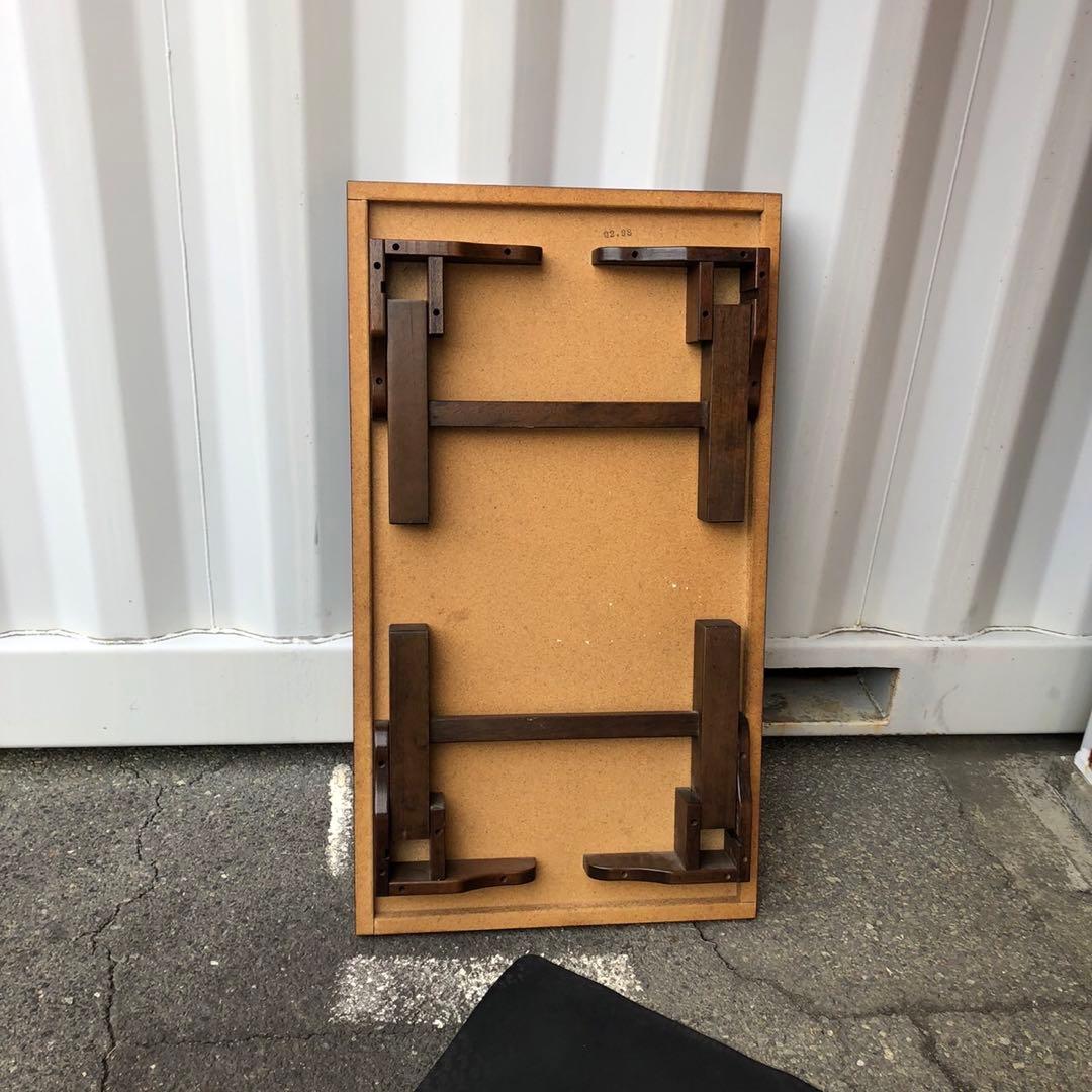 高級家具　木製シンプル座卓 ブラウン