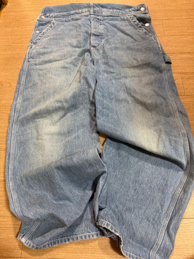 最終値下げ！RNA ベーシックオーバーオール　デニム　メンズライク　大人気