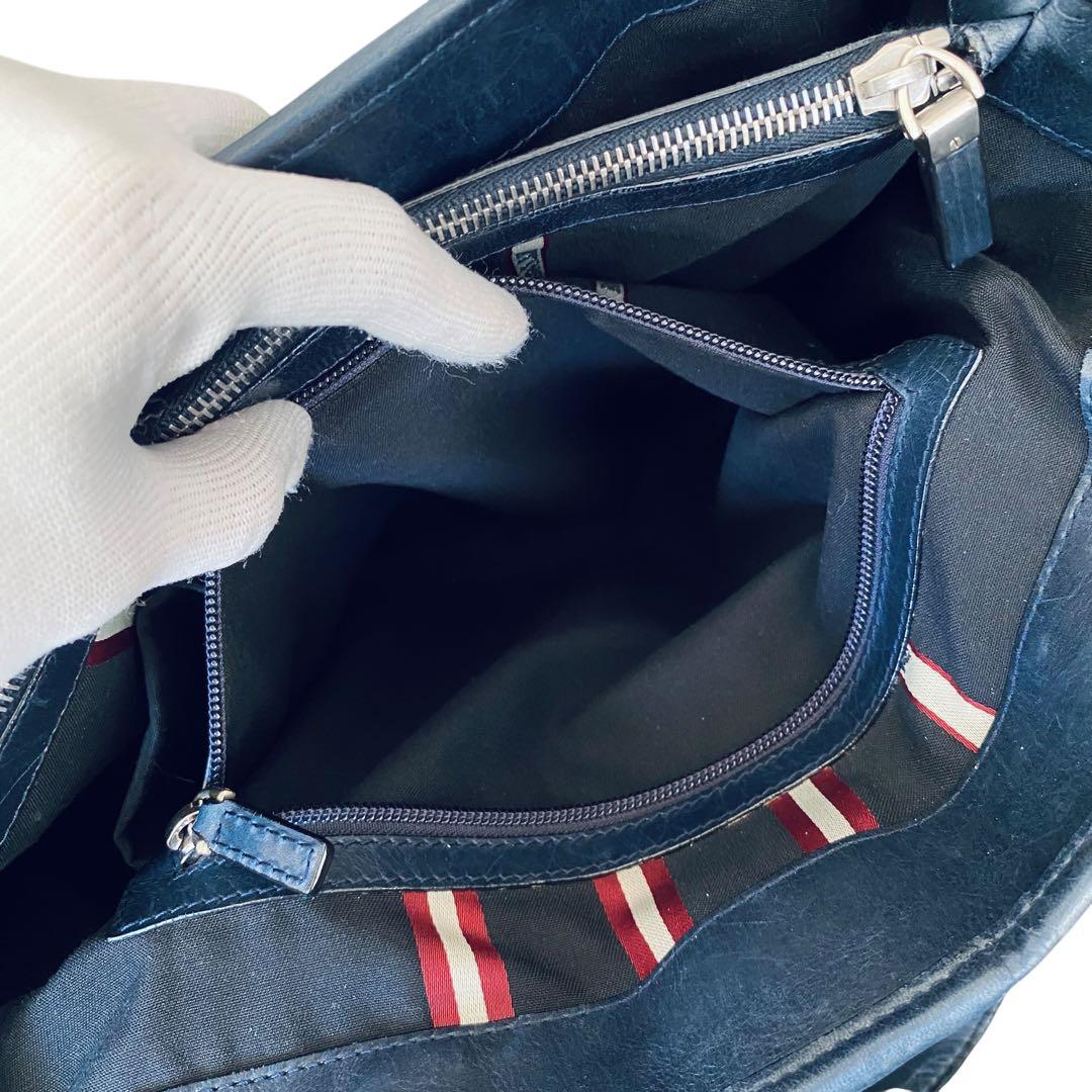 BALLY バリー【美品】パンチングレザー トートバッグ トレインスポッティング