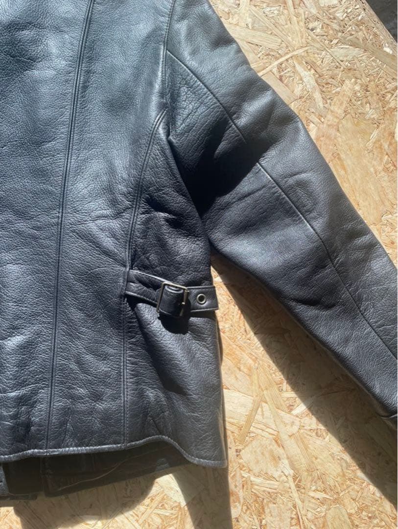 00s Eddie Bauer ジップアップレザージャケット 本革